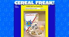 Desktop Screenshot of cerealfreak.com